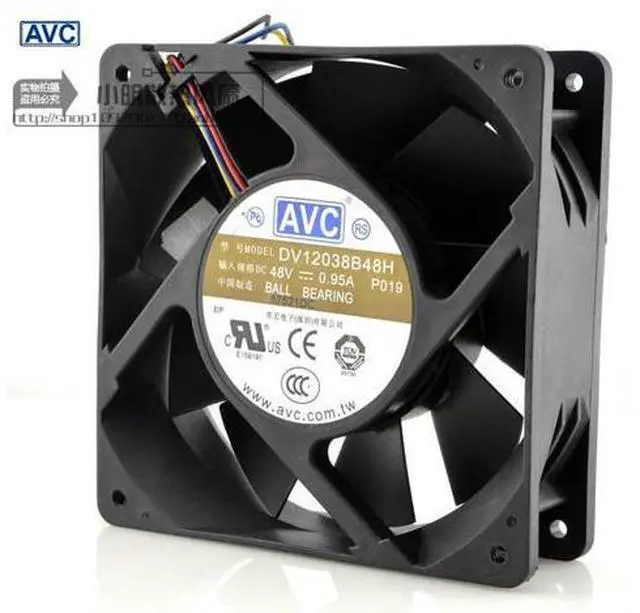 Main image of AVC 48V 0.95A DV12038B48H 12CM 12038 industrial inverter cooling fan 120*120*38mm