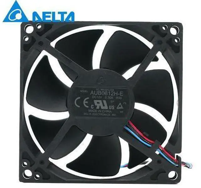 Main image of 1pcs AUB0812H-E ROO 12V 0.3A 8CM 3 wire projector axial cooling fan 3000RPM 35CFM