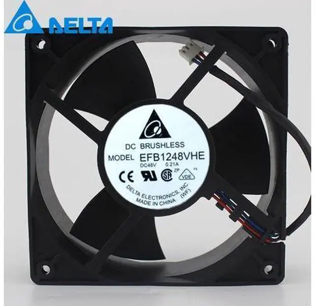 Main image of 1pcs EFB1248VHE-ROO 12038 12CM 120*120*38mm 48V 0.21A3P axial cooling fan