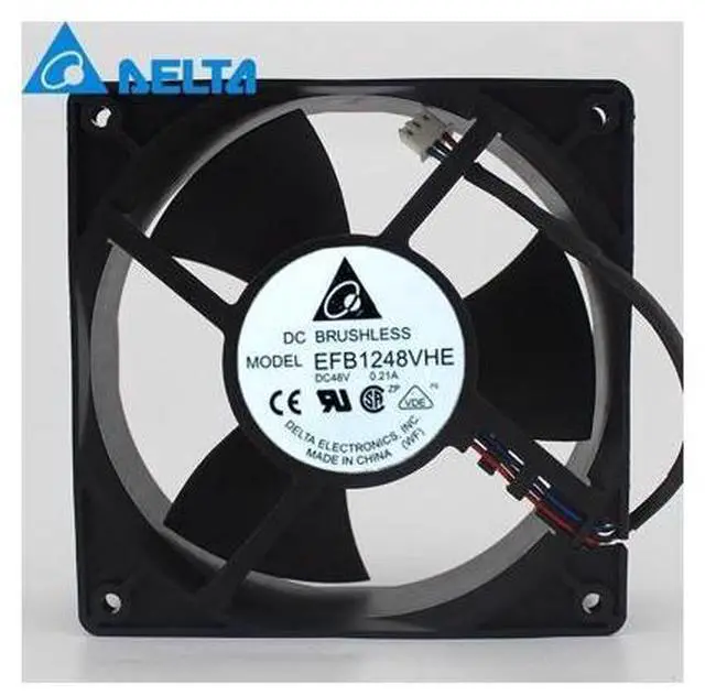 Main image of 1pcs EFB1248VHE-ROO 12038 12CM 120*120*38mm 48V 0.21A3P axial cooling fan