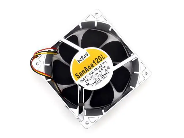Alt view image 5 of 6 - 9GL1224G101 12038 24V 0.5A 12cm cooling fan temperature gale 120*120*38mm