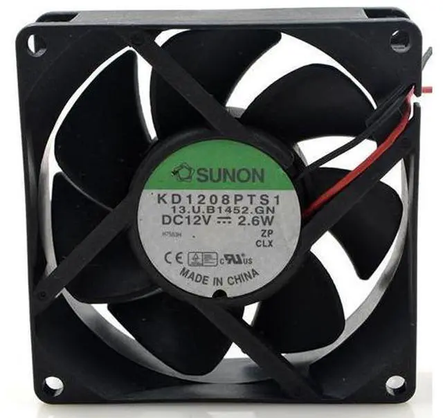 Main image of KD1208PTS1 12V 2.6W 8CM 8025 chassis power supply cooling fan 80*80*25mm