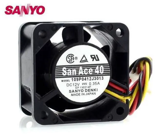 Main image of 1pcs The 109P0412J3013 4028 4CM 12V 0.35A wind speed cooling fan 40*40*28mm