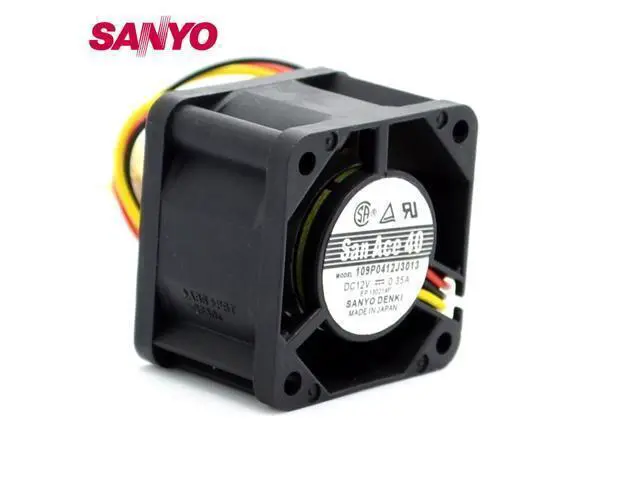 Alt view image 2 of 5 - 1pcs The 109P0412J3013 4028 4CM 12V 0.35A wind speed cooling fan 40*40*28mm