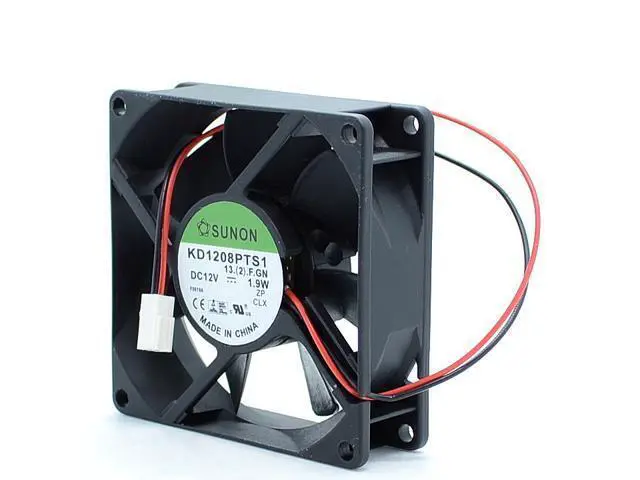 Alt view image 3 of 6 - KD1208PTS1 80*80*25mm 8025 12V 1.9W low-current power supply chassis cooling fan