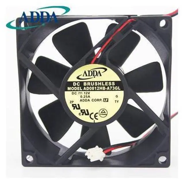 Main image of 1pcs AD0812HB-A73GL 8025 80*80*25mm 12V 0.25A three-wire cooling fan
