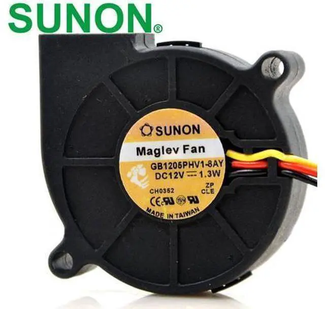 Main image of 1pcs GB1205PHV1-8AY 12V 1.3W 5015 5CM three-line turbo cooling fan