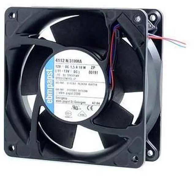Alt view image 2 of 6 - 12*12*38mm 12cm 2-wire TYP4112N\/31HHA 12038 motorcycle violence with forced air cooling fan