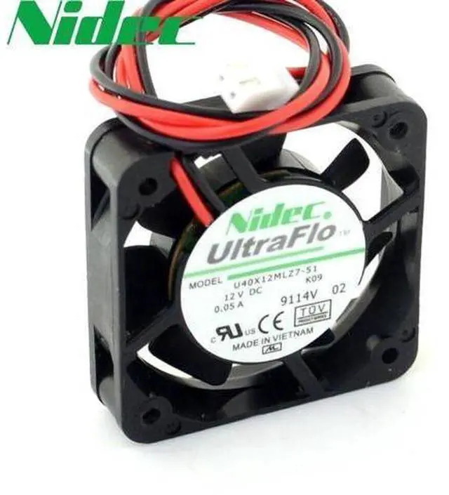 Main image of 4010 U40X12MLZ7-51 Cooling Fan with DC12V 0.05A 40*40*10MM 2-Lines