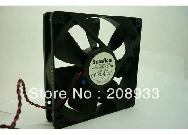 Main image of For Delta Sensflow WFC1212B 12cm thermostat dual ball bearing chassis 12025 mute+cooling fan