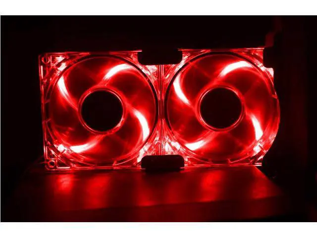 Alt view image 3 of 4 - Gdstime Universal VGA Cooler Dual 80mm Ultra Quiet Desktop Computer Chassis PCI Graphics Card Double Fan Partner 8CM