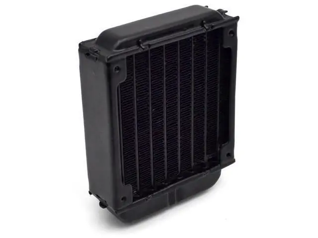 Alt view image 4 of 4 - 80mm pc water cooling radiator for computer Chip CPU GPU VGA RAM Laser cooling cooler Aluminum Heat Exchanger