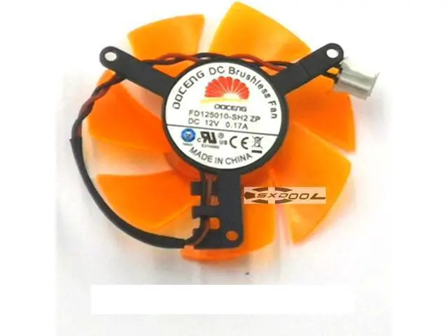 Alt view image 3 of 3 - Zotac 5010 graphics fan FD125010-SH2 12V 0.17A diameter 45mm ,hole distance 39mm