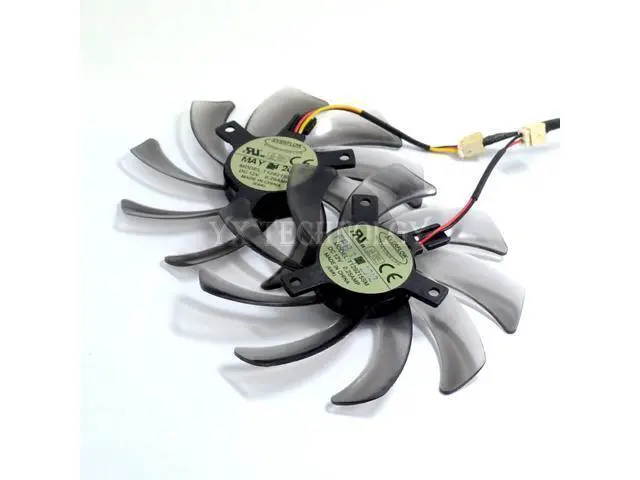 Alt view image 3 of 5 - EVERFLOW T129215SM 95mm 2 PIN 3 PIN computer cooler fan Gigabyte GV-N650OC-1Gl 2Gl GV-N550WF2 N56GOC R667D3 R777OC