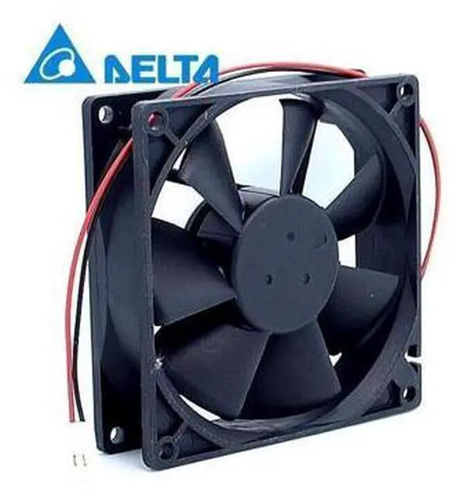 Alt view image 4 of 6 - Delta New and original 9025 9cm double ball bearing fan 12V 0.60A AFB0912VH wind capacity for Delta 90*90*25mm