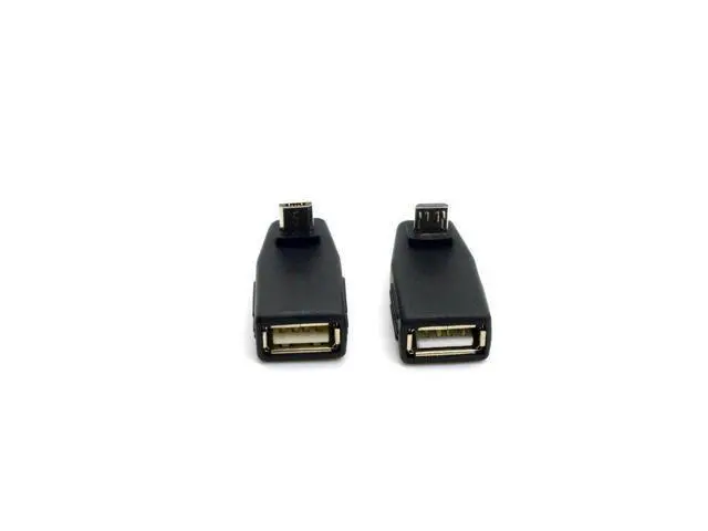Alt view image 2 of 7 - 2pcs 90 Degree Up & Down Right Angled Micro USB Type B to USB Female OTG Adapter