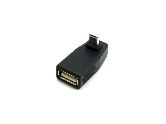 Alt view image 6 of 7 - 2pcs 90 Degree Up & Down Right Angled Micro USB Type B to USB Female OTG Adapter
