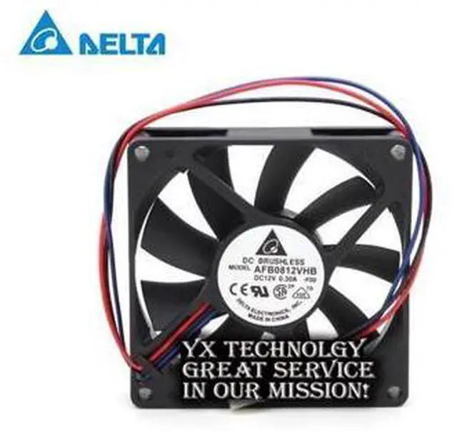 Main image of New chassis 80*80*15mm 8015 AFB0812VHB 12V 0.30A CPU cooling fans double ball for delta