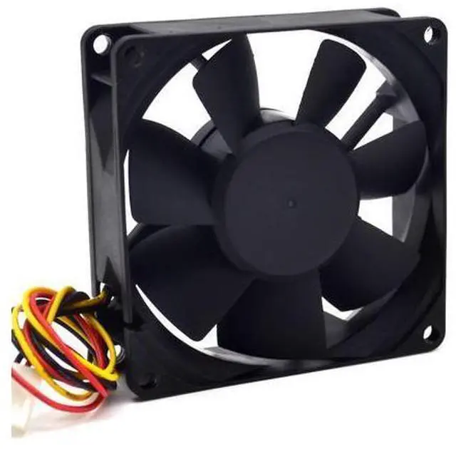 Alt view image 3 of 4 - SUNON ultra - quiet chassis fan 12V 1.6W KDE1208PTV1, 13.MS.AF.GN DC 12V 1.6W 3-wire 3-pin connector 80mm 80x80x25mm