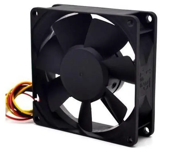 Alt view image 4 of 4 - SUNON ultra - quiet chassis fan 12V 1.6W KDE1208PTV1, 13.MS.AF.GN DC 12V 1.6W 3-wire 3-pin connector 80mm 80x80x25mm