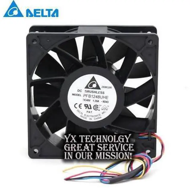 Main image of Delta PFB1248UHE 120*120*38mm 12038 48V 1.20A four winds of wire PWM fan
