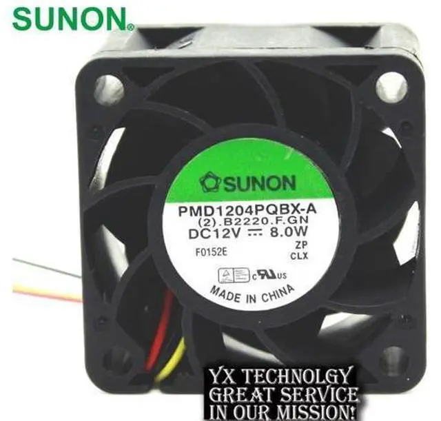 Main image of SUNON 4028 PDM1204PQBX-A double ball fan 12v 8w server 40*40*28mm