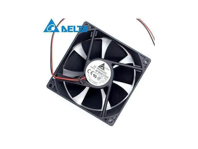 Alt view image 5 of 6 - Delta New and original 9025 9cm double ball bearing fan 12V 0.60A AFB0912VH wind capacity for Delta 90*90*25mm