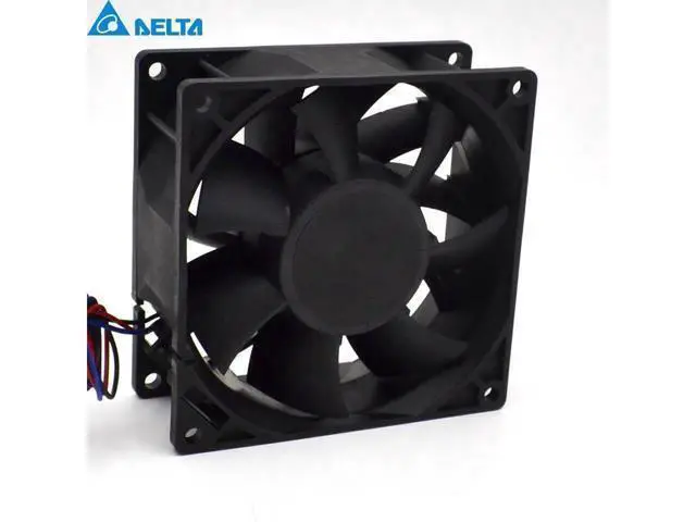 Alt view image 2 of 6 - Delta New 9038 9cm FFB0912EHE-FOO 12V 1.5A dual ball bearing fan violence 90*90*38mm