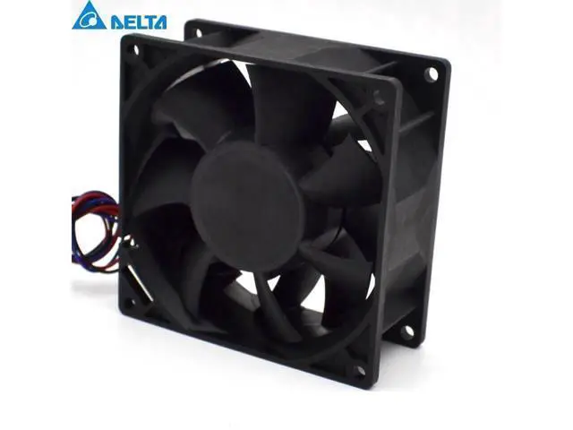 Alt view image 4 of 6 - Delta New 9038 9cm FFB0912EHE-FOO 12V 1.5A dual ball bearing fan violence 90*90*38mm