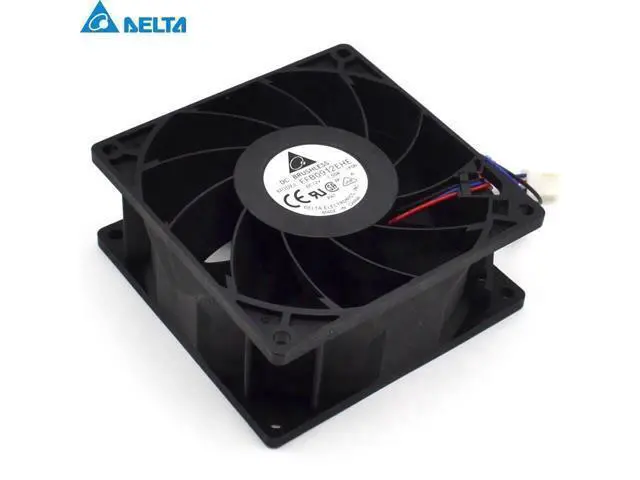 Alt view image 5 of 6 - Delta New 9038 9cm FFB0912EHE-FOO 12V 1.5A dual ball bearing fan violence 90*90*38mm