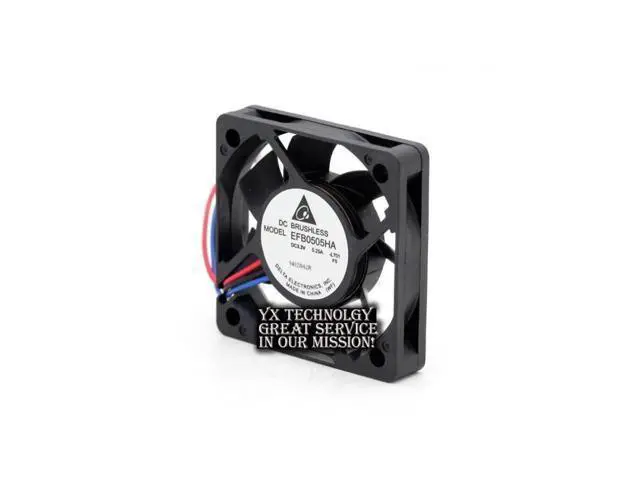 Alt view image 2 of 6 - Delta The new EFB0505HA 5010 5V 0.25A 5cm double ball bearing fan with tachometer for 50*50*10mm