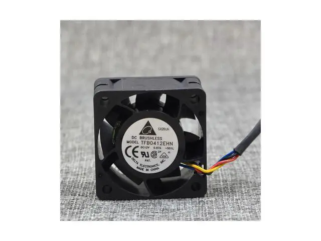 Alt view image 2 of 4 - For Delta TFB0412EHN 4028 12v 0.87A 4cm Super Violence Double Ball PWM Server Fan