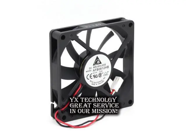 Alt view image 3 of 3 - 80*80*15MM 12V 0.20A AFB0812HB 8015 8 cm double ball Server fan Delta 80*80*15MM