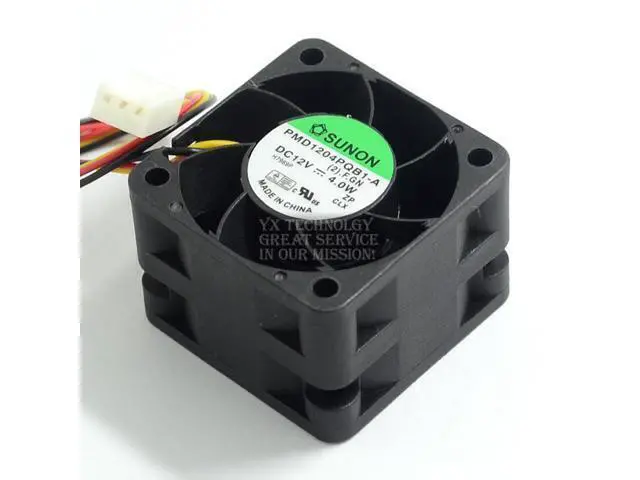 Alt view image 5 of 6 - SUNON 4028 PMD1204PQB1-A 12V 4W double ball bearing fan server fans 40*40*28MM