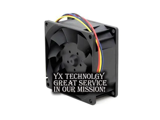 Alt view image 3 of 6 - 2pcs Delta Origina 8038 TFB0812UHE ultra violent 8000 rpm dual ball bearing fan pwm 2.34A 80*80*38mm