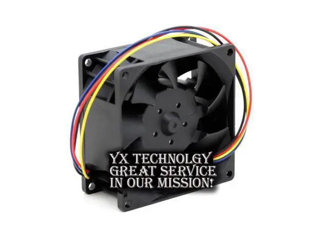 Alt view image 4 of 6 - 2pcs Delta Origina 8038 TFB0812UHE ultra violent 8000 rpm dual ball bearing fan pwm 2.34A 80*80*38mm