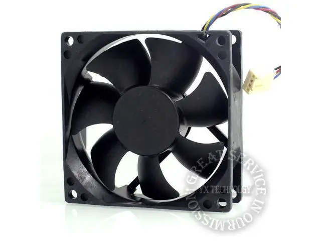 Alt view image 5 of 6 - AVC 8025 8CM wind capacity 12V 0.70A PWM DS08025R12U fan speed control 80*80*25mm