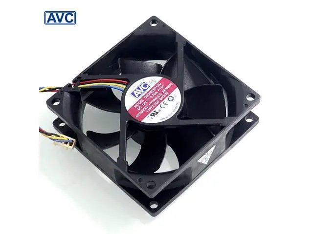 Alt view image 3 of 6 - AVC 8025 8CM wind capacity 12V 0.70A PWM DS08025R12U fan speed control 80*80*25mm
