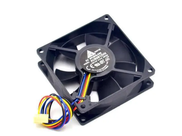 Alt view image 5 of 6 - 1pcs Original Delta AUB0812VH -SP00 DC 12V 0.41A PWM intelligent temperature control chassis fan