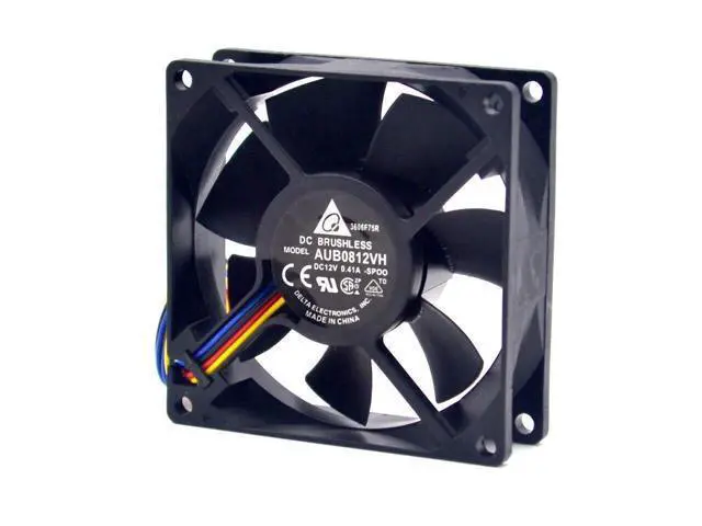 Alt view image 2 of 6 - 1pcs Original Delta AUB0812VH -SP00 DC 12V 0.41A PWM intelligent temperature control chassis fan