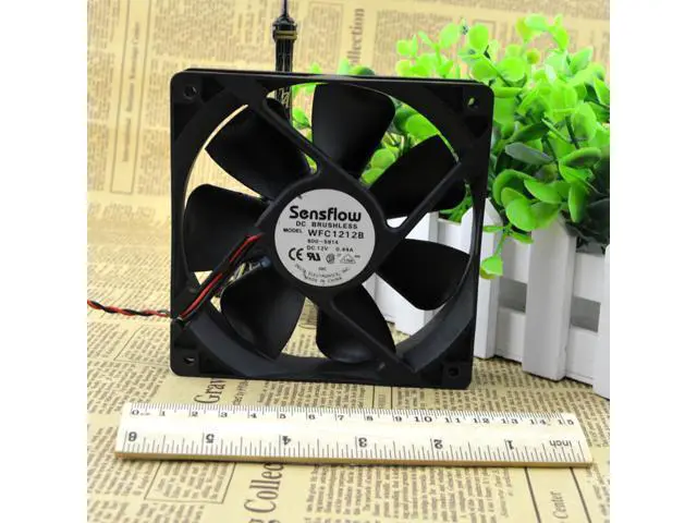 Alt view image 2 of 4 - For Delta Sensflow 12025 double ball cooling fan 12V 0.44A WFC1212B 12cm 2 lines