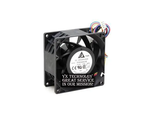 Alt view image 3 of 6 - New PFB0848UHE 8CM 8038 48V 0.65A pwm wind capacity fan for DELTA 80*80*38mm