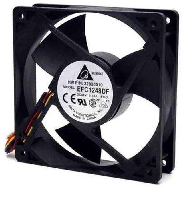 Alt view image 2 of 6 - new EFC1248D 120*120*25mm 48V 0.21A 4 wire PWM fan switches for Delta 120*120*25mm