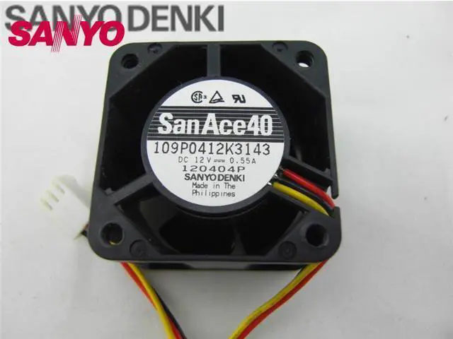 Main image of SANYO and server fans 109P0412K3143 winds of 12V axial fan 40*40*28mm