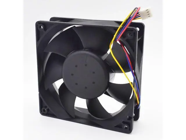 Alt view image 4 of 6 - 1pcs AFB1212SHE 12038 12cm 1.6A 12v 4wire PWM 40cm long line of fan for Delta 120*120*38mm