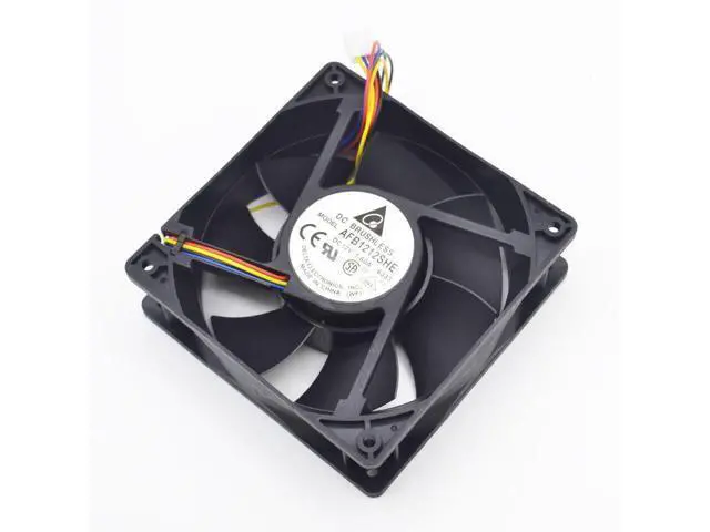 Alt view image 5 of 6 - 1pcs AFB1212SHE 12038 12cm 1.6A 12v 4wire PWM 40cm long line of fan for Delta 120*120*38mm