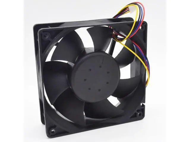 Alt view image 3 of 6 - 1pcs AFB1212SHE 12038 12cm 1.6A 12v 4wire PWM 40cm long line of fan for Delta 120*120*38mm