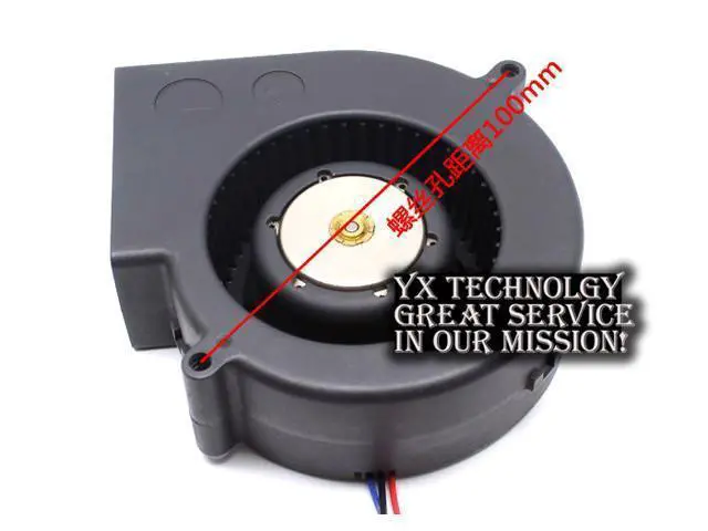 Alt view image 3 of 6 - Delta and BFB1012H-4C1L 97*97*33mm 9733 12V 1.2a server dual ball bearing fan