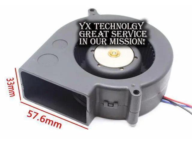 Alt view image 4 of 6 - Delta and BFB1012H-4C1L 97*97*33mm 9733 12V 1.2a server dual ball bearing fan