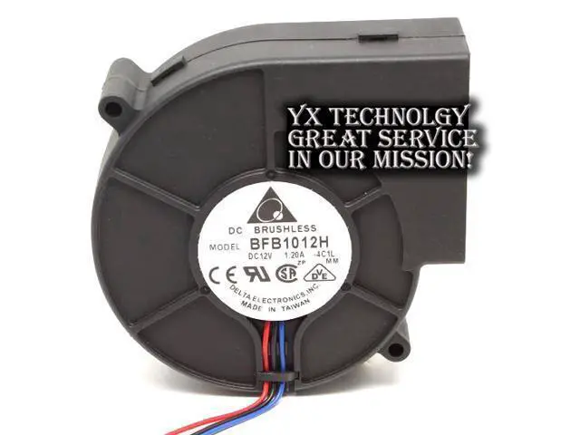 Alt view image 5 of 6 - Delta and BFB1012H-4C1L 97*97*33mm 9733 12V 1.2a server dual ball bearing fan